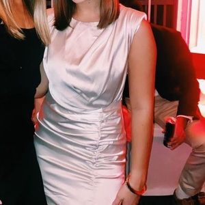 Womens DO + BE mini champagne dress